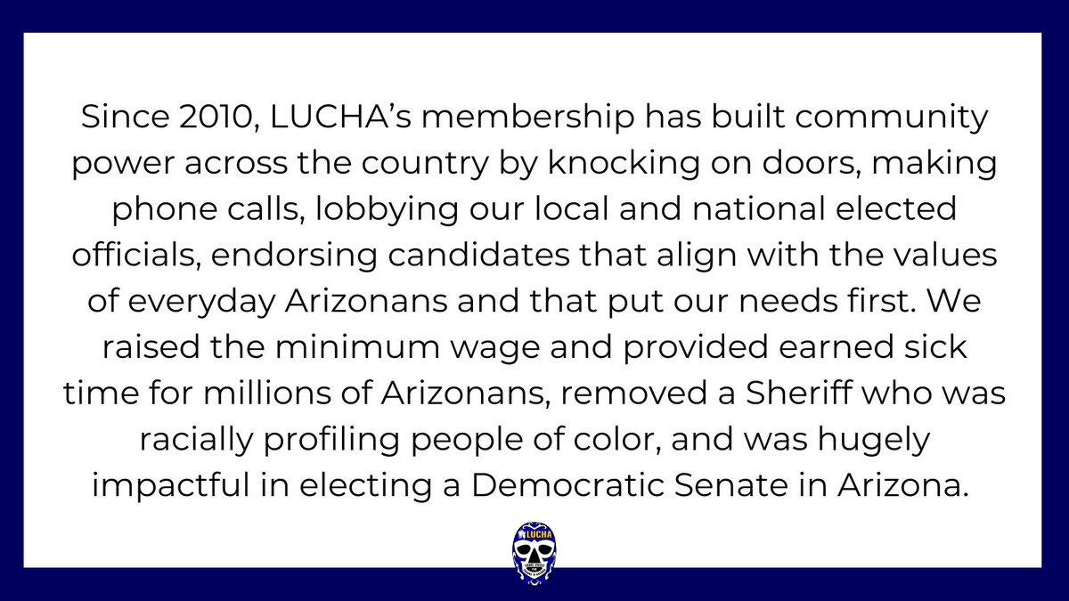 LUCHA Arizona tweet media