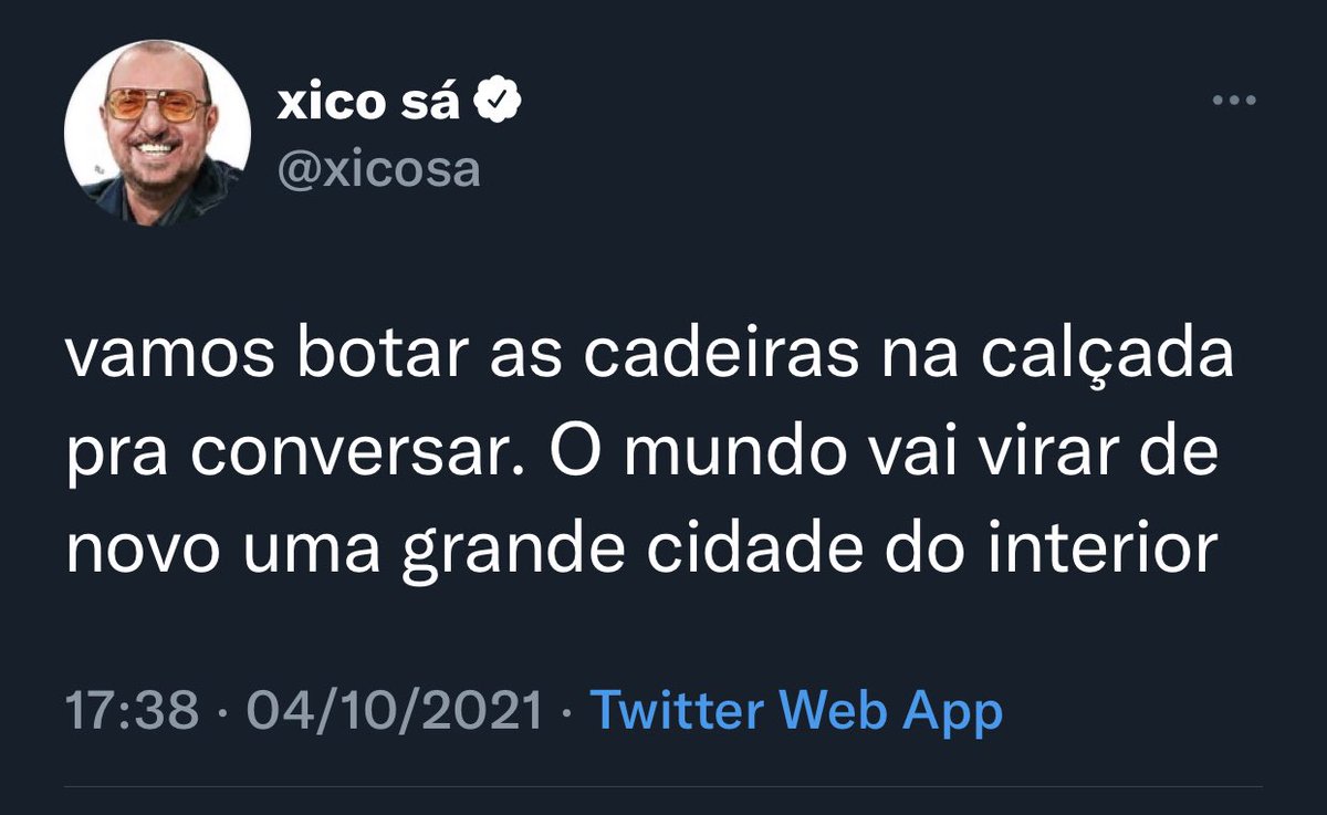 Acho justo . O contato humano . O bate papo saudável