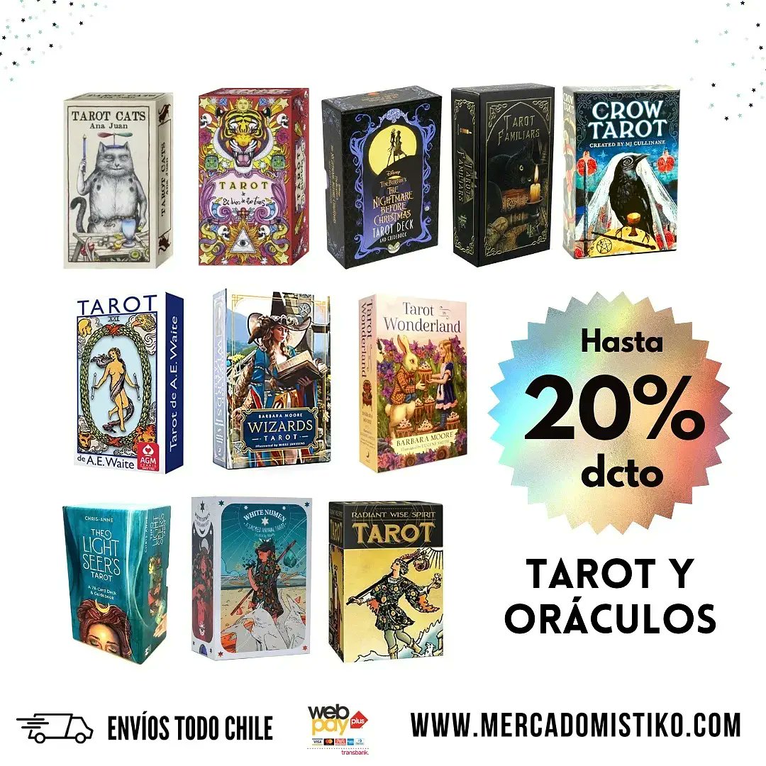 ClMistiko's tweet photo. ⚡CYBER MISTIKO⚡ Las #RedesSociales sin conexión y en https://t.co/W34g9H7JsC aumentamos las ofertas🧙‍♀️ 40% en todo #inciensos 🌿 20% en #tarot y 15% en todo #oráculos 🍃🌿 Envíos todo #Chile
#tarotchile  #WhatsApp #instagram #facebook #chiletarot https://t.co/xcAvPGMMkn