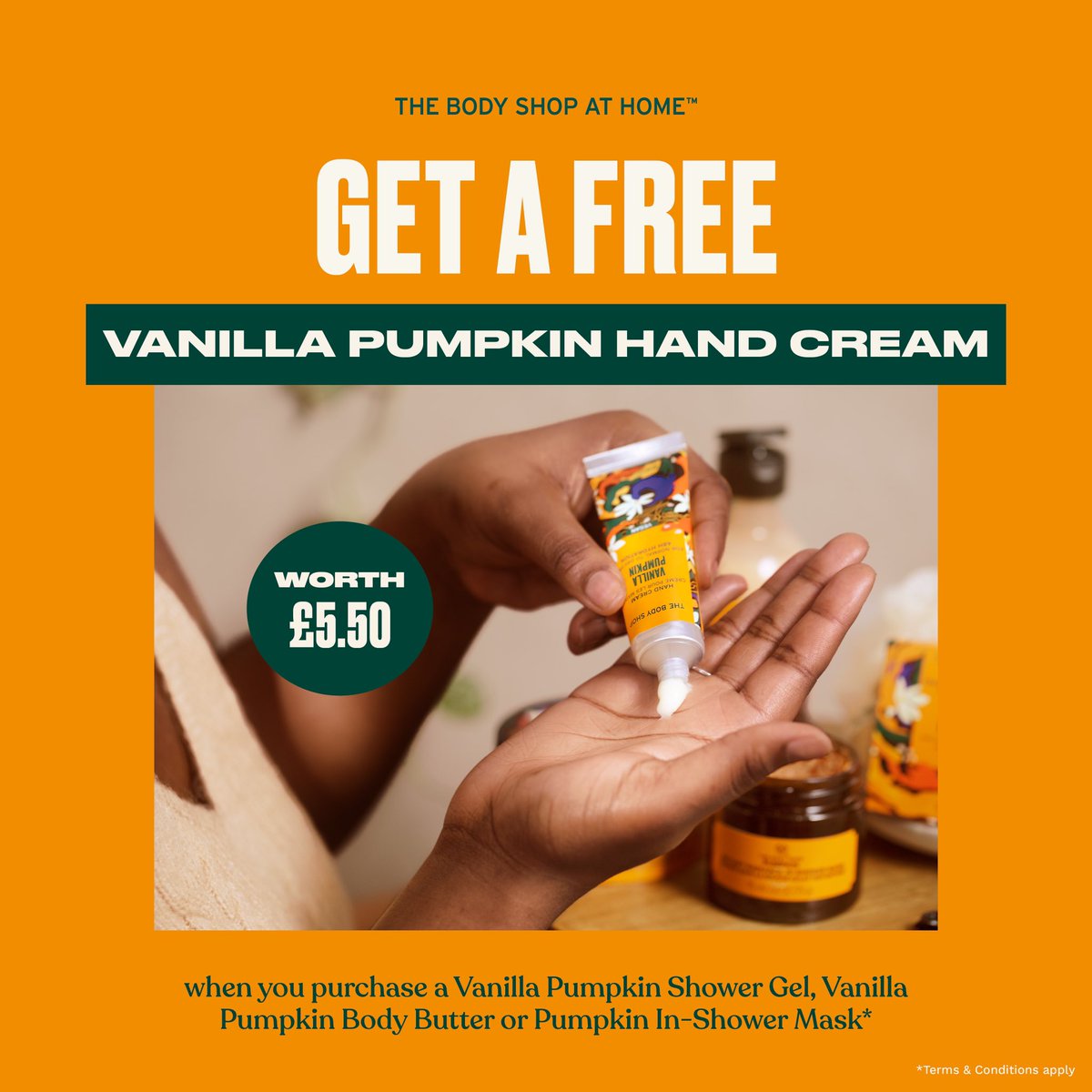 Lolly_lu's tweet photo. Don’t miss this deal because Facebook is down! 

Grab a FREE vanilla pumpkin hand cream when you buy either:

🎃vanilla pumpkin shower gel
🎃vanilla pumpkin body butter
🎃pumpkin expert mask

Offer valid til Thursday! https://t.co/hodntaUHNn