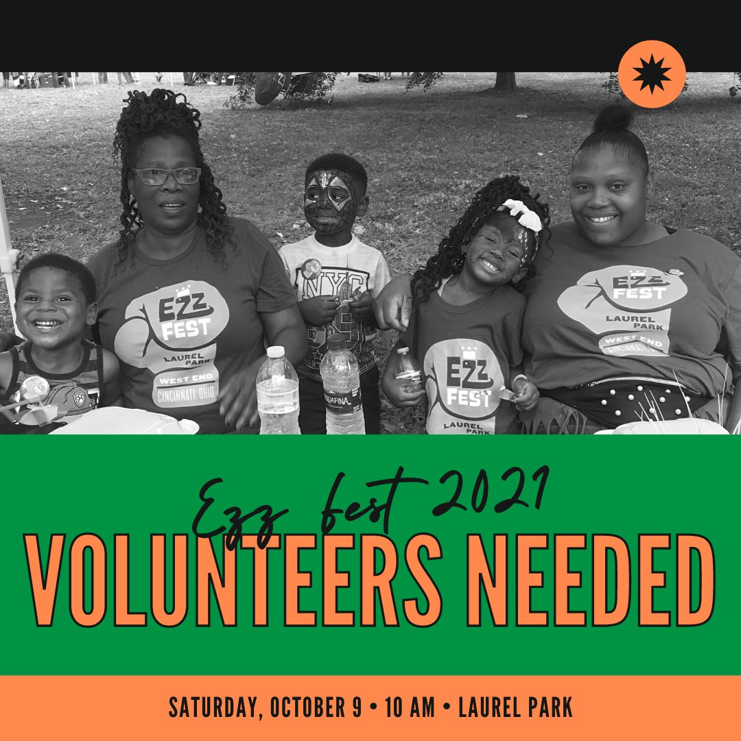 We need your help!
Ezz Fest is coming up this Saturday 🎉🎉 and we still have a few volunteer spots to fill. If you're interested in helping out at the event, call our office at (513) 407-5362 or email tia.brown@7hillsnh.com. 
We can't wait to see you there!