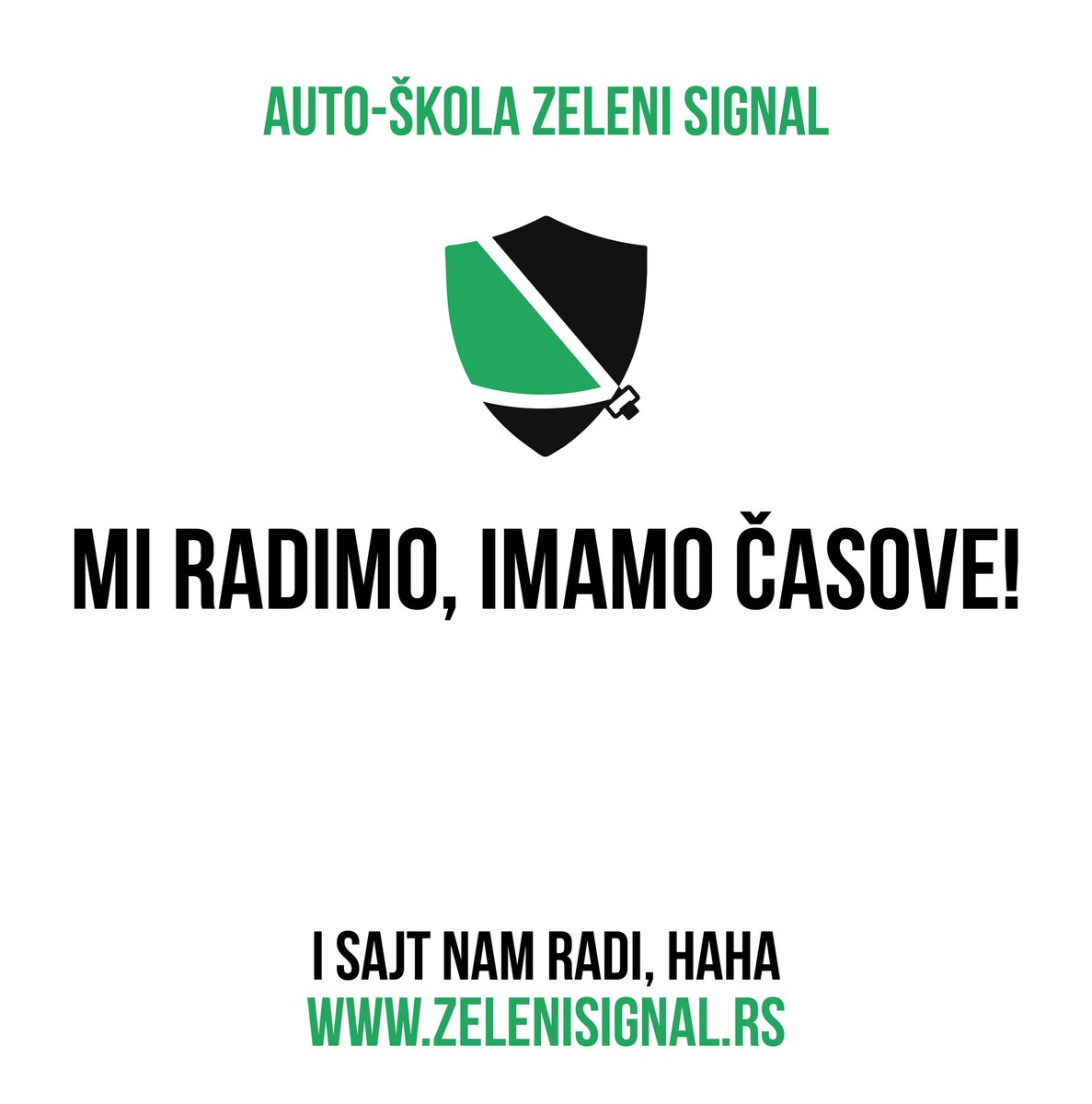 igorognjanovic's tweet photo. MI NE STAJEMO 💪😜😜 @zelenisignal 

DANAS SE UPIŠEŠ - SUTRA POČINJEŠ  PUNIM GASOM DO VOZAČKE DOZVOLE!

#autoškola #zelenisignal #kragujevac https://t.co/dNxfZfUa6l https://t.co/h8z6ev4ndL