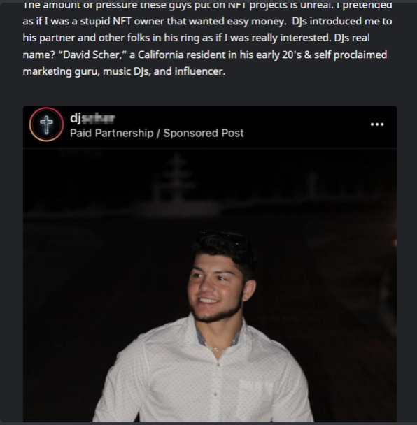 1Bprice's tweet photo. This is David Scher.  David is a Rug Puller who stole millions just days ago from investors in the #evolvedapes rugpull. Days later, David bought a Lambo with innocent people's money. He may have also done other's with his team. Let's make David famous! https://t.co/CaxR5IPDQ3