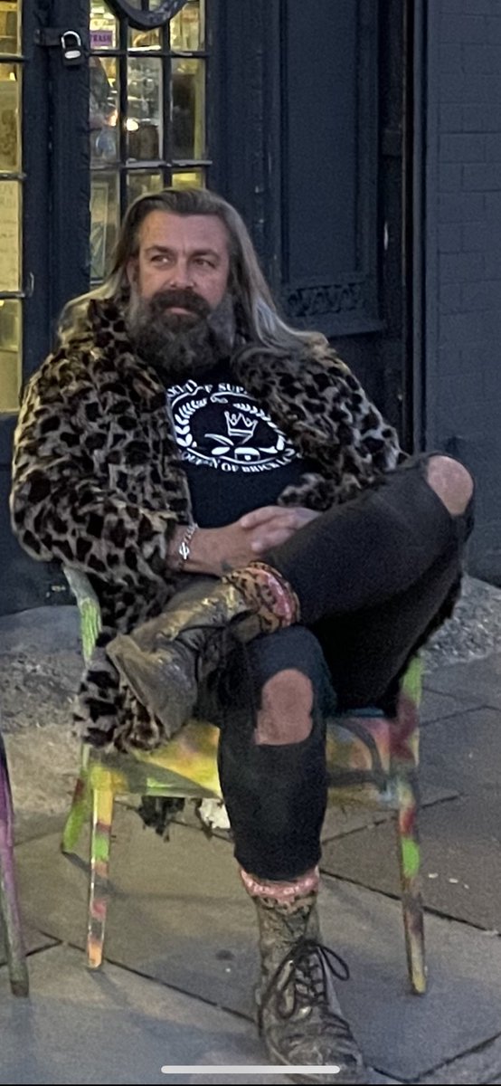 Rocking the fake fur.