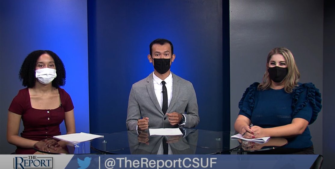The Report is out now make sure to check out the first episode on our Titan TV YouTube!  Link in Bio
#news #CSUF #fullerton #titantv #views #journalists #students #thereport #instudio #youtube #twitter #titans #filming #anchors #newstation