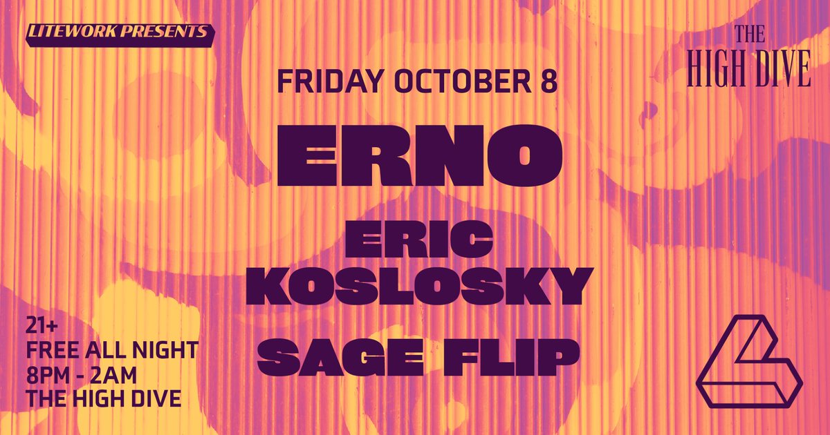 Detroit!! Friday at <a href="/HighDiveDetroit/">The High Dive</a> 

This week’s special guest is <a href="/ernotheinferno/">ERNO</a> 

Doors at 8
Free
21+

See you there!