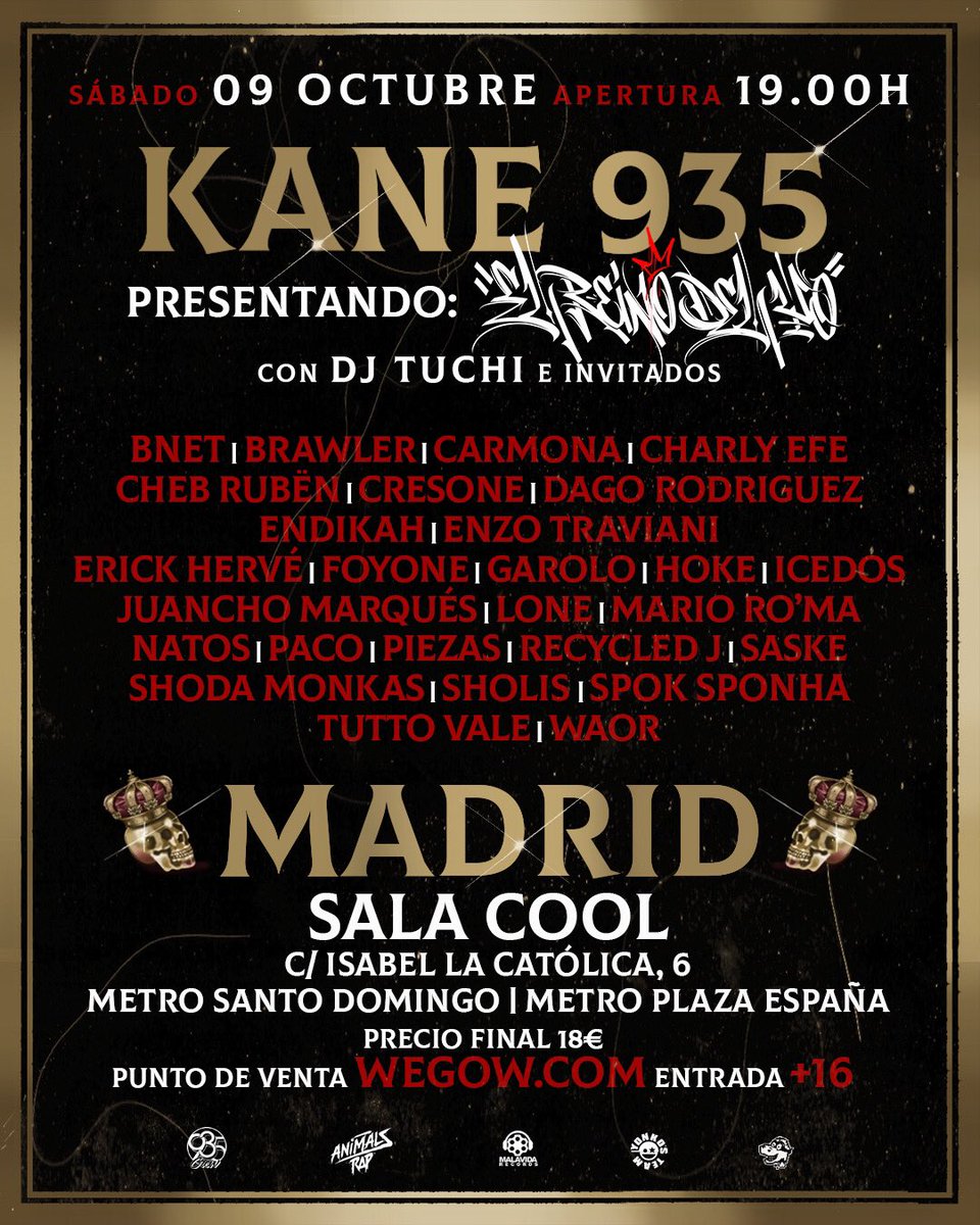 Si no vienes el sábado , te perderás algo que solo va a pasar una vez!! Avisados !!! @kane935