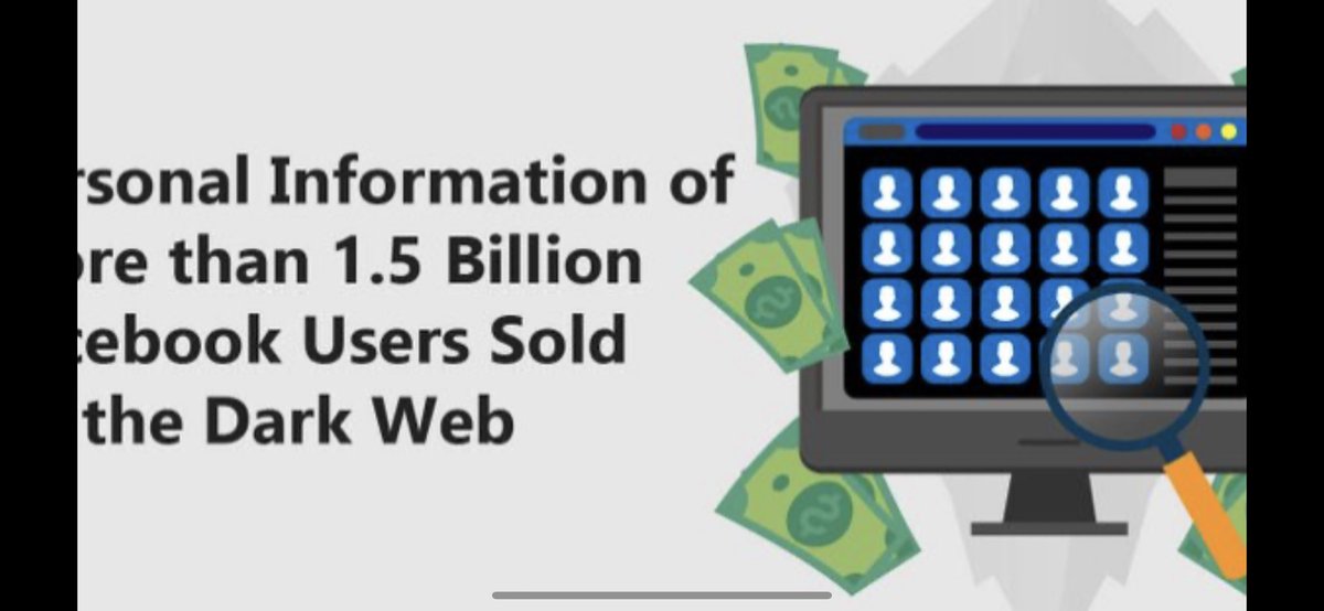 selvaorejon's tweet photo. ¿Casualidad?

https://t.co/NDVUm2oQoW

Información de 1.5 billion es de usuarios de Facebook se venden en la Dark Web https://t.co/ixiatAxL5l