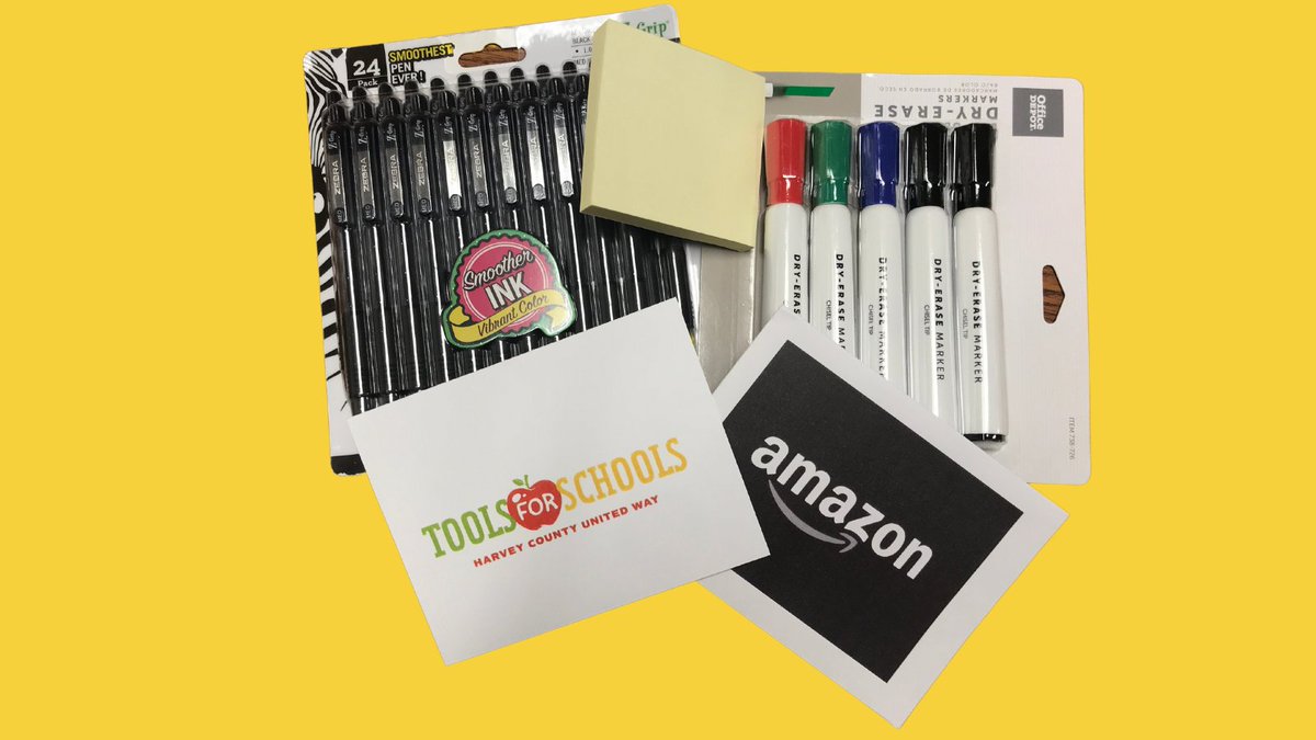Thank you!!! With support of community donations, @unitedwayharvey was recently able to give 335 gift cards to teachers in Harvey County along with a variety of  school supplies. We appreciate all the ways you support USD 373!