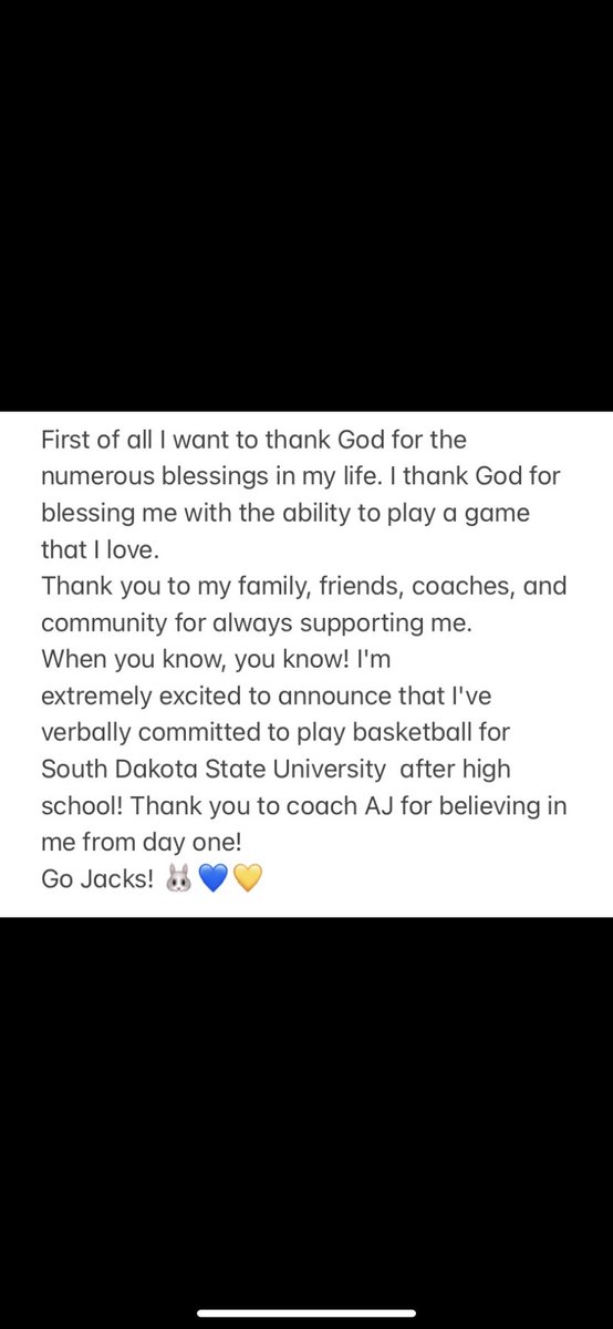 Mahli Abdouch (@mahliabdouch15) on Twitter photo COMMITTED!!! ๐๐๐ฐ๐ฐ<a href="/Coach_AJ/">Aaron Johnston</a> <a href="/GoJacksWBB/">Jackrabbit WBB</a> <a href="/sdattack/">South Dakota Attack</a> <a href="/OGLadyKBball/">O'G Knights Girls Basketball</a> COMMITTED!!! ๐๐๐ฐ๐ฐ<a href="/Coach_AJ/">Aaron Johnston</a> <a href="/GoJacksWBB/">Jackrabbit WBB</a> <a href="/sdattack/">South Dakota Attack</a> <a href="/OGLadyKBball/">O'G Knights Girls Basketball</a>
