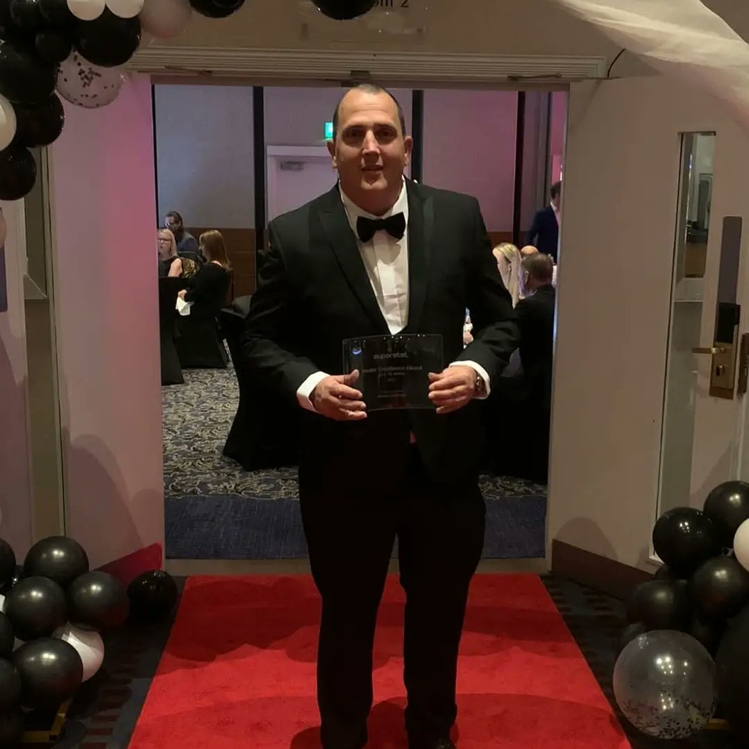 Buywise MD Dan Moxham collecting the overall dealer excellence award in the £2.5 - £4m category at the <a href="/Superstat/">The Superstat Group</a> conference last week.

A big thanks to <a href="/PrimaSoftware/">Prima Software UK & IE</a> for sponsoring the award and Superstat for an amazing day and night!