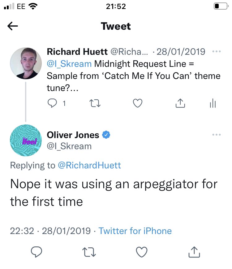RichardHuett's tweet photo. Logging back into Twitter, just realised the man, the legend, that is @I_Skream replied to me back in 2019!!! Fashionably late 😅😂#twitterup #InternetShutDown https://t.co/eS60MeLdLa