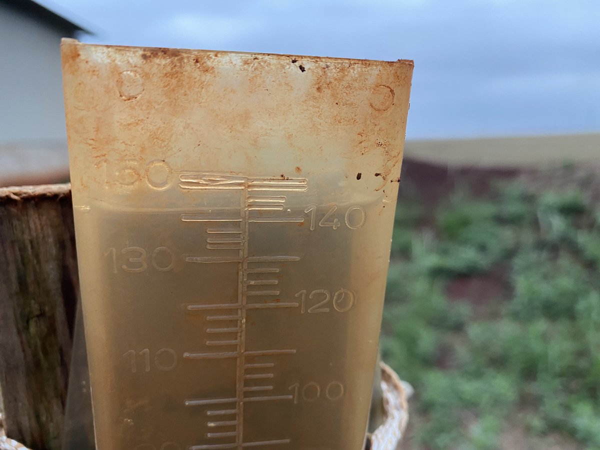 It rained quite a bit over the weekend here in the south of Brazil! 140 mm equivalent to 5.6 inches of rain !