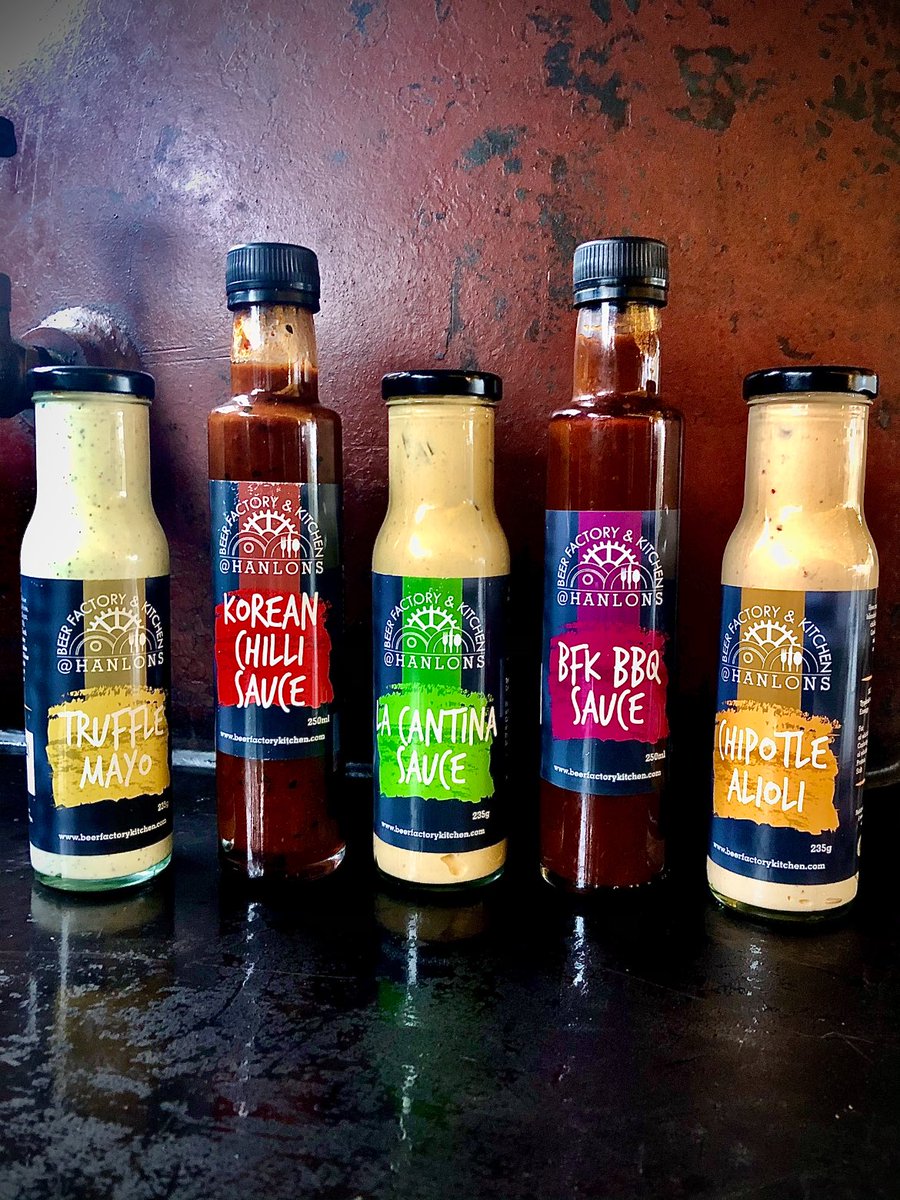 bfkdevon's tweet image. Did you know we bottle our favourite BFK sauces.
Available to order at beerfactorykitchen.com

@TimGolder @HanlonsBrewery  #sauces #bbq #nationaldelivery #homemade #devon #burgersauce #Chipotle #trufflemayo #koreanchilli