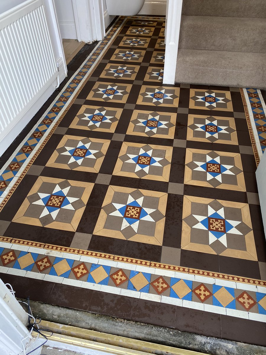 Victorian floor deep clean and seal #victoriantiles #floorrestoration #belfast