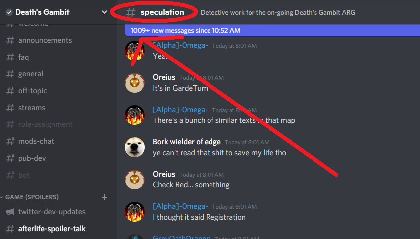 Deaths_Gambit's tweet photo. Wow our discord is blowing up... 

Slow down a little bit please! https://t.co/gcYCWx8V4G
