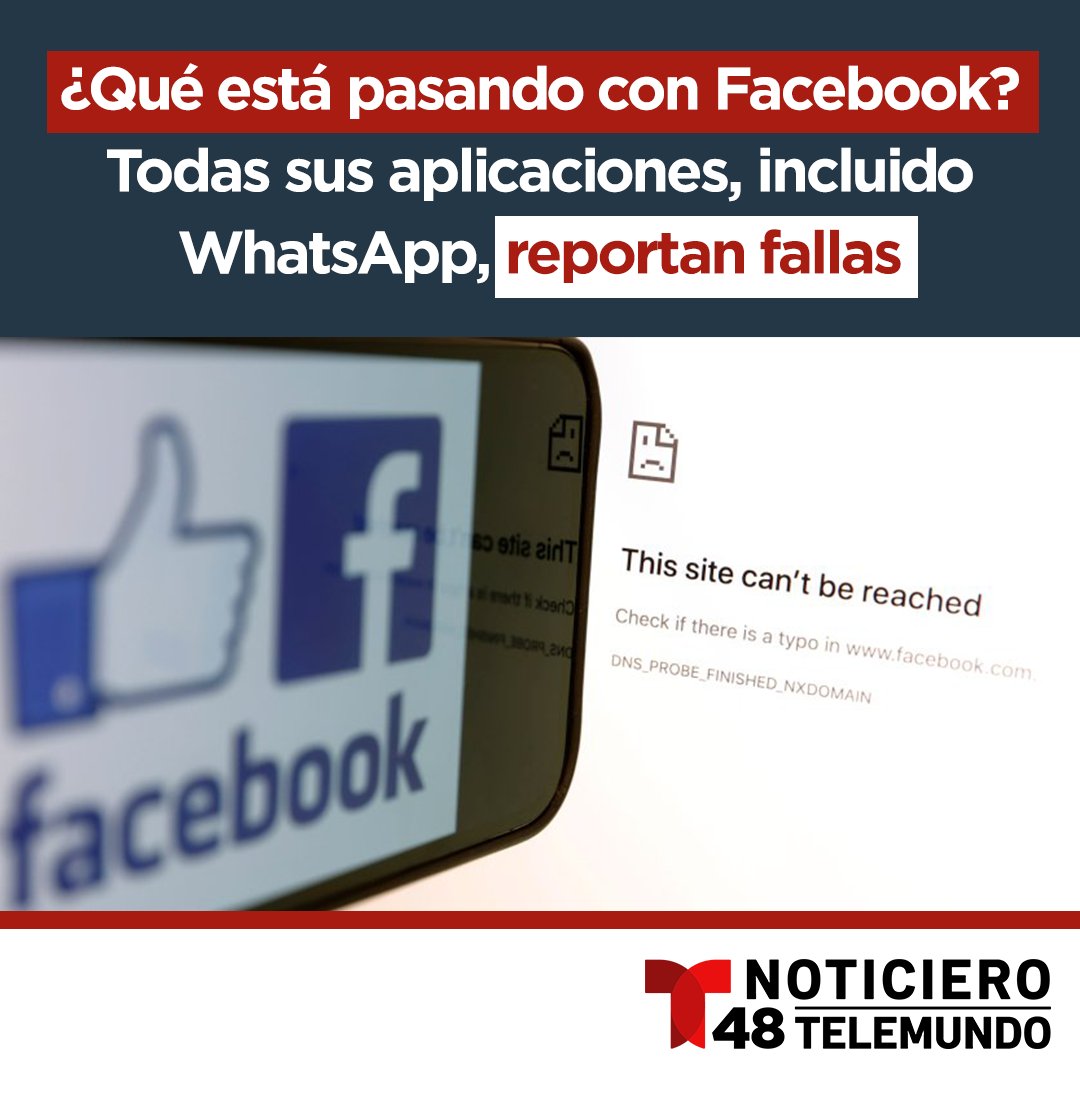 Usuarios han reportado problemas en varias partes del mundo.  
Cuéntanos cómo estás haciendo para combatir la caída mundial de Facebook este lunes. 
bit.ly/3oufCyI

#WhatsApp #Instagram #Facebook