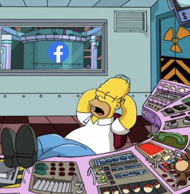 simpsture's tweet photo. Descobrimos o culpado pela queda do WhatsApp, Facebook e Instagram. 🤣#WhatsApp #facebook #instagram https://t.co/glExZPtUT8