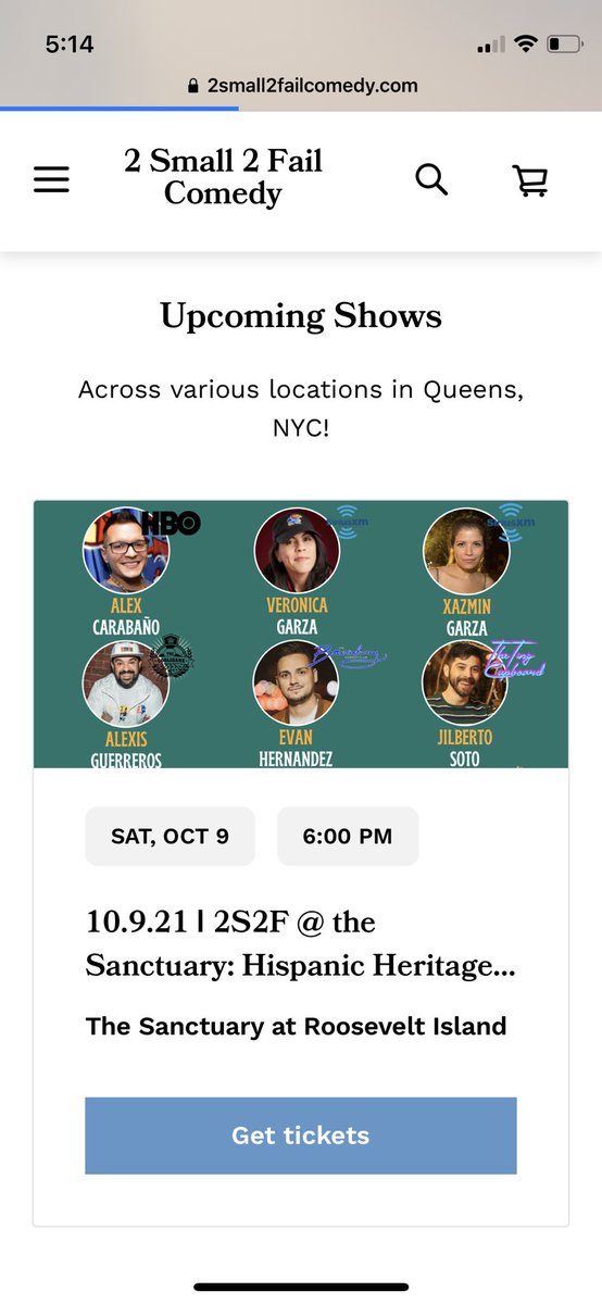 Friendly reminder you may not be able to get show updates through FB/IG today, but you can always use our independent site, 2small2failcomedy.com &amp; subscribe to our newsletter! Check out upcoming lineups, our venues &amp; more!