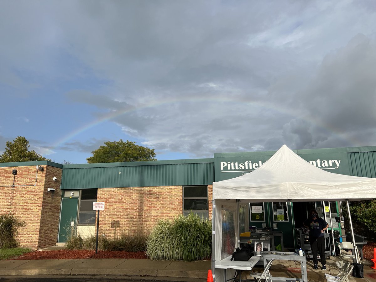 Pittsfield Elementary (@a2pittsfieldsch) on Twitter photo Outside during Tech Distribution and look what appears, “a rainbow 🌈 of possibilities!” @A2SchoolsSuper <a href="/A2schools/">A2 Public Schools</a> Outside during Tech Distribution and look what appears, “a rainbow 🌈 of possibilities!” @A2SchoolsSuper <a href="/A2schools/">A2 Public Schools</a>