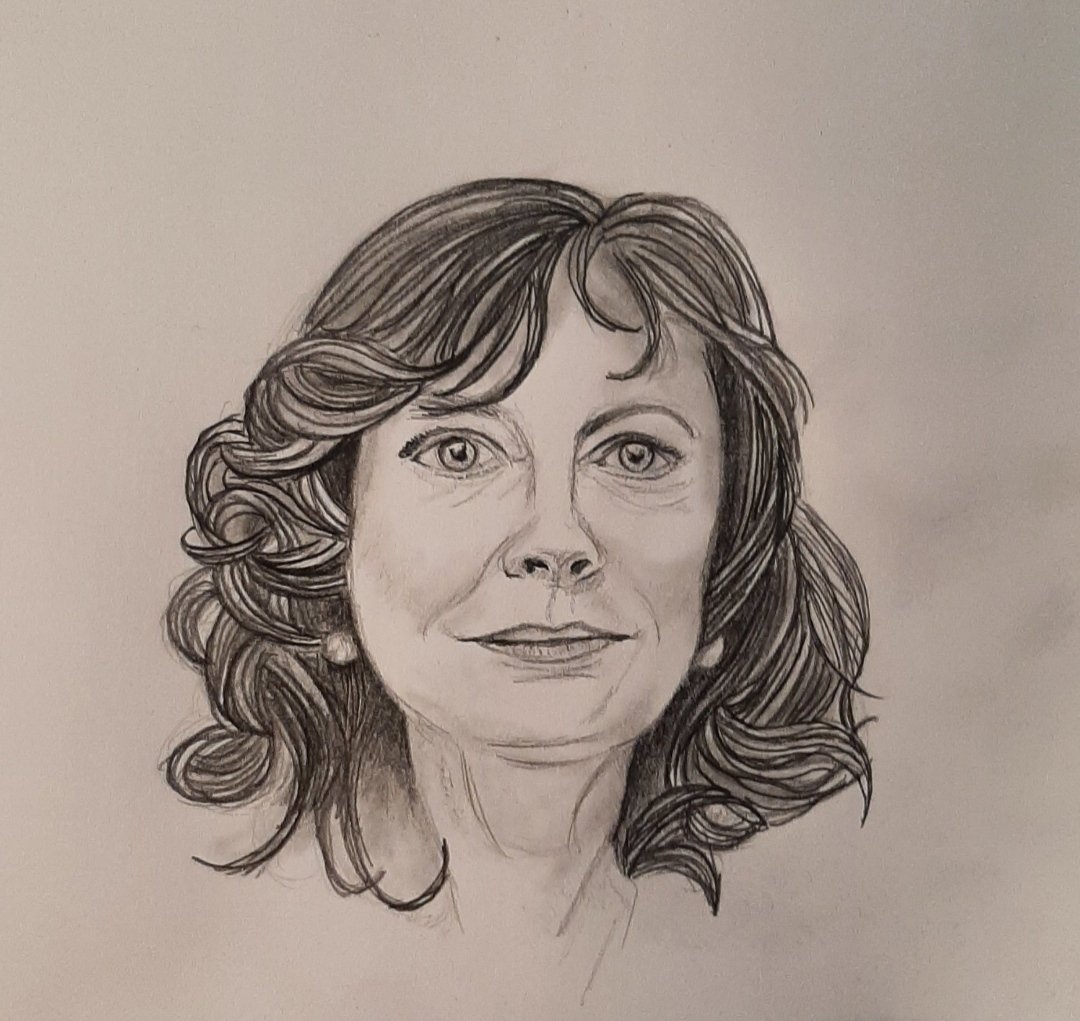 PETUNIA_PETU_'s tweet image. Hoy cumple años Susan Sarandon. 😍
#RetoExtra #Pintamonas @doorlessroom #Retrato #Dibujo #SusanSarandon