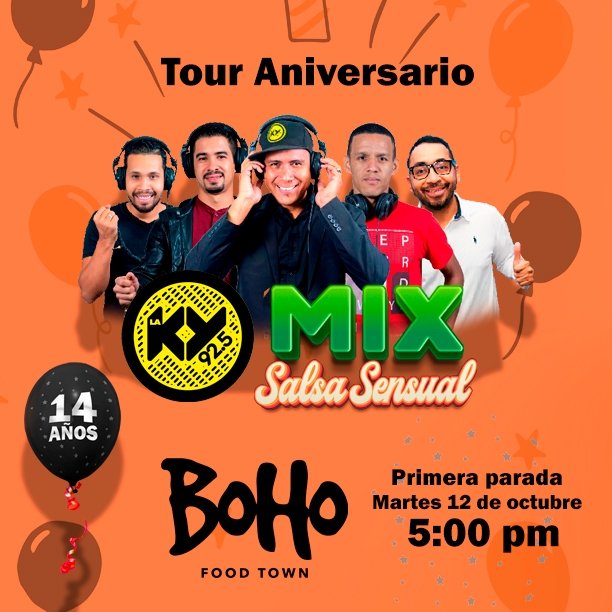 Tour Aniversario 14 primera parada #BohoRioAbajo