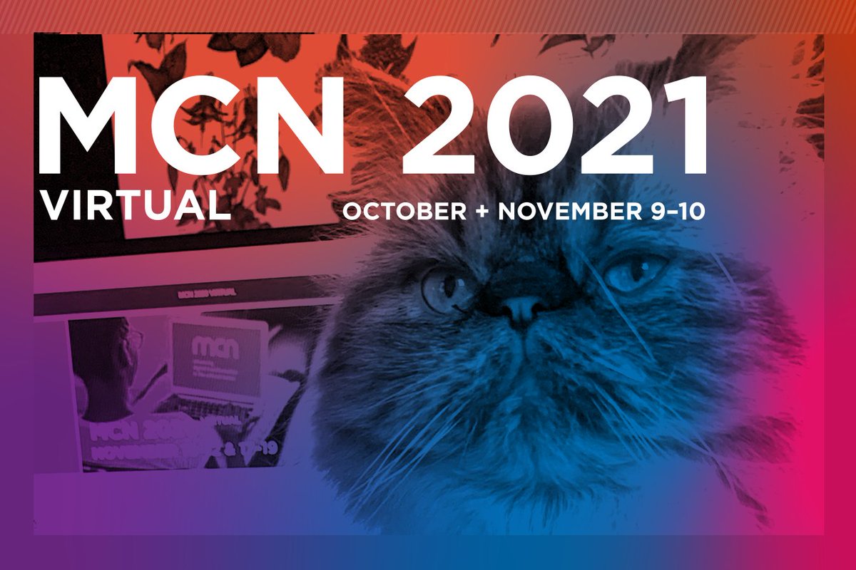 #MCN2021 kicks off TOMORROW!

Register now: bit.ly/3l3dyvp

It's not too late to sign up before the price goes up $40 at 11:59pm PT tonight. And even if you miss the first few days, recordings will be available afterward to all conference attendees. 

(📷: via @brookyg)