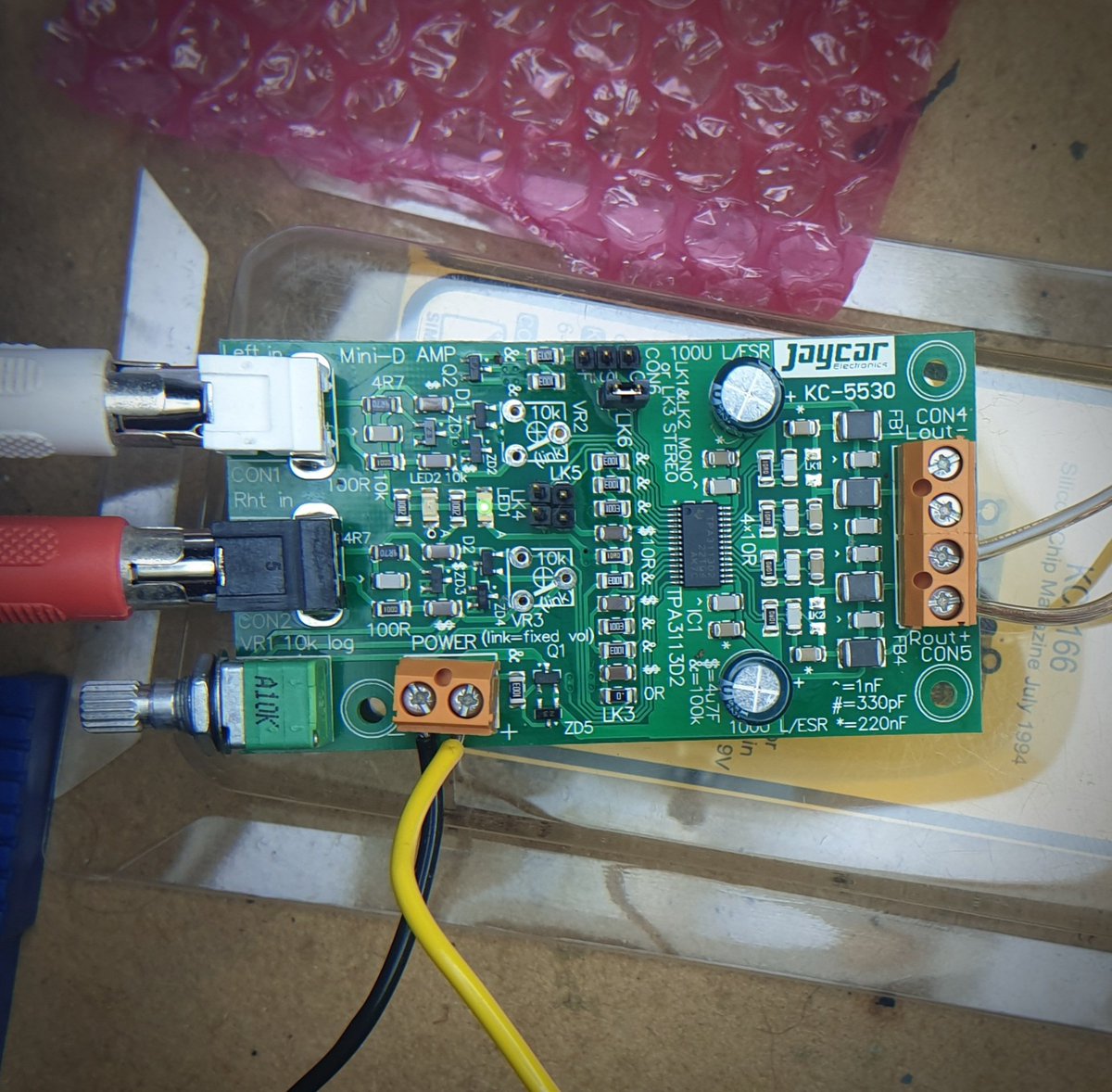 FieldingSA's tweet image. Another amplifier assembly complete.
#electronics
#handmade
#hobby
#audiogear