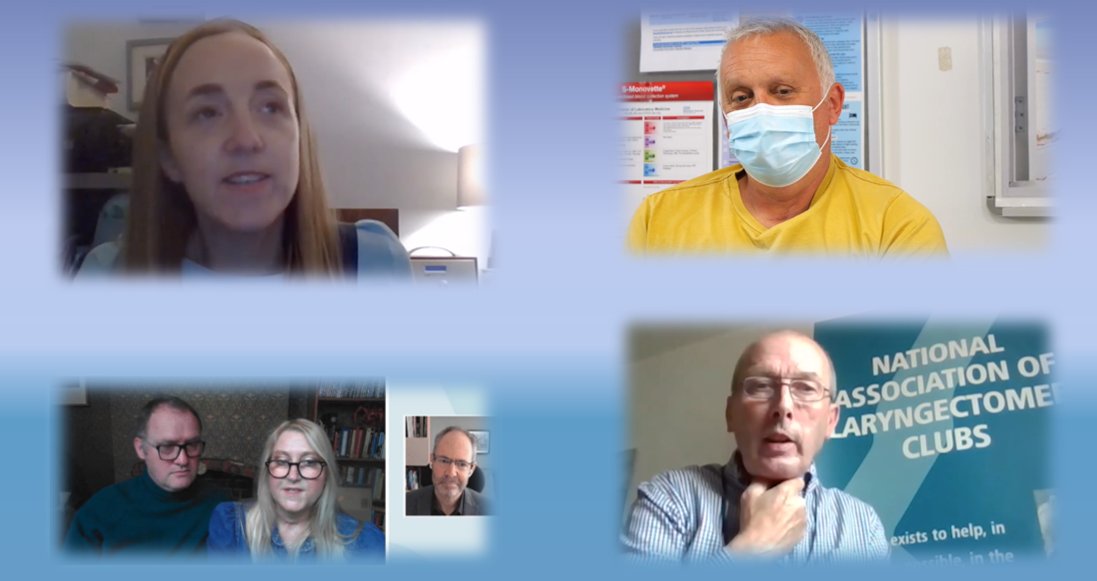 PatientsNTSP1's tweet photo. "We're vulnerable, even more so now"
Malcolm Babb from NALC discussing the effect of COVID on people with laryngectomy.
Tales of patients being asked to wear face masks were rife over the last 12 months, even in hospitals. Do we need to raise public awareness?
#ITS6 https://t.co/oP2Nuv0fJ2