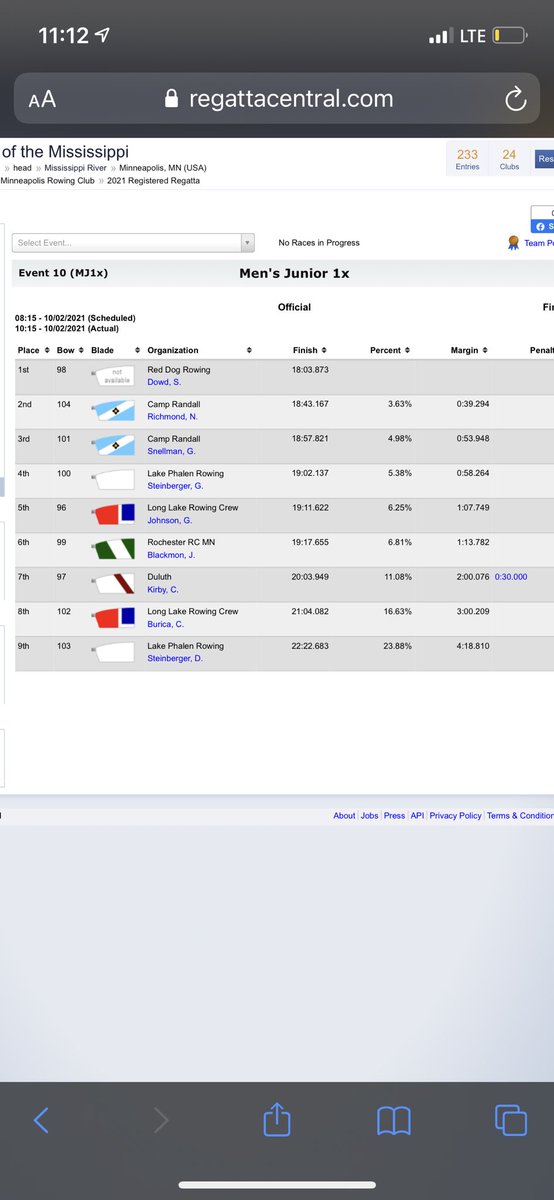 SamDowd40421732's tweet photo. First head race ever at HOTM! Took gold in the junior single and posted the fasted time for all singles that day by over 20 seconds! https://t.co/fCFwNNU9oU