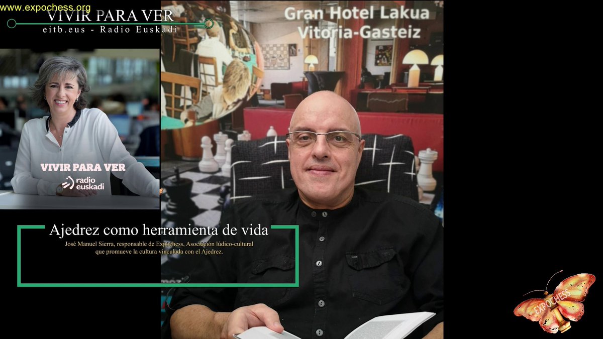 expochess64's tweet photo. Ajedrez como herramienta de vida | Entrevista a José M. Sierra en Vivir Para ver

-Link: https://t.co/jUjoeHfYJU

Elixabete Legarda entrevista a José M. Sierra, director de EXPOCHESS en Vivir Para ver  de la cadena Radio Euskadi.

#Ajedrez #VivirParaVer #RadioEuskadi https://t.co/pU6Lp8ZUvG
