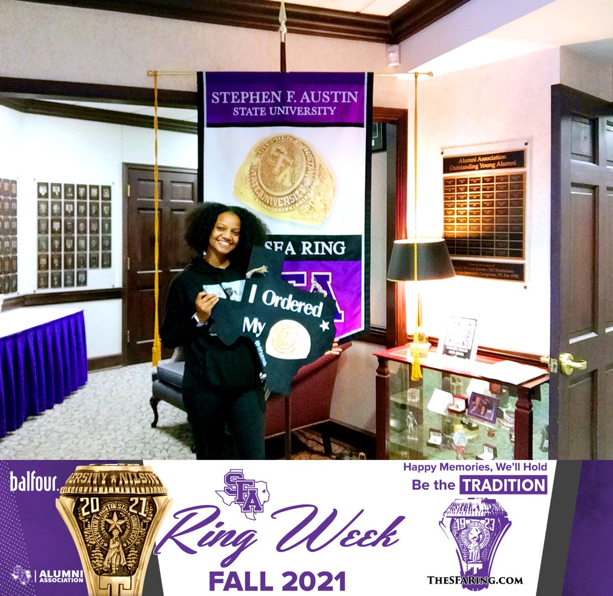 sfa_alumni's tweet photo. Day βοΈ of #RingWeek is in the books!
Check out some of the πΈ from today. We will have more posted on FB soon.
#LumberjackPride https://t.co/tM5Al2cABK