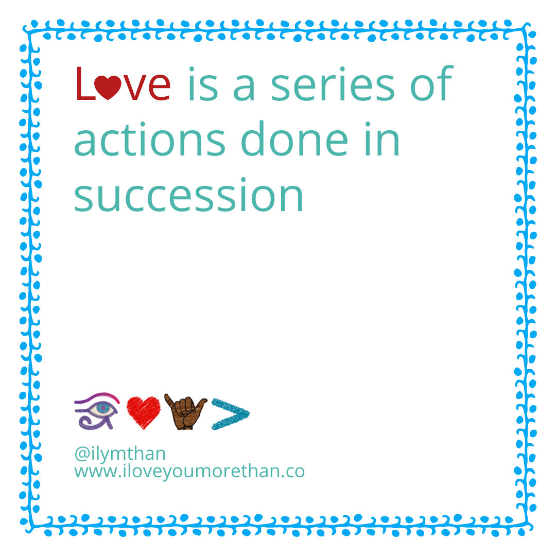 ilymthan's tweet photo. Love is a series of actions done in succession.
.
.
.
#ilymthan #livelovelaugh #receivelove #givelove #iloveyoumorethan #loveisanaction #loveisaverb #love #lovequotes #relationshipgoals #healthyrelationships #relationshipquotes #relationships #selflove #expressionsoflove  #poetry https://t.co/ovNkGCR2KG