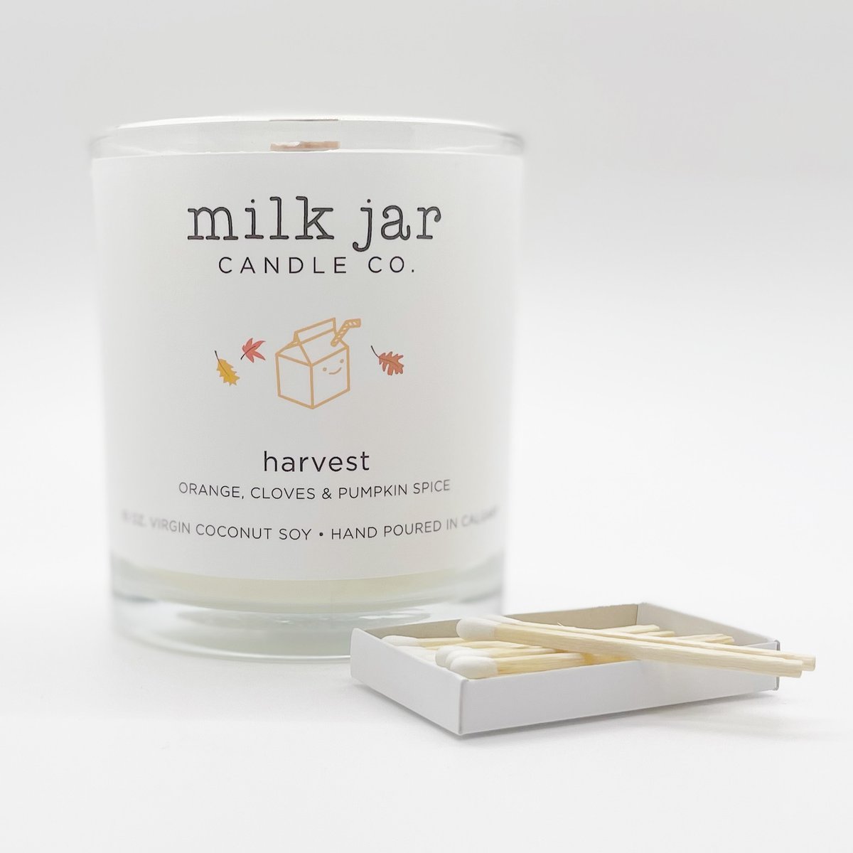 🍂 New Scent Alert 🍂 ‘Harvest’ is back for Fall from @milkjarcandleco! With spicy aromas of orange peel, cloves, &amp; warm pumpkin spices, this Milk Jar will make you want to cozy up with a mug of hot pumpkin cocoa. #pumpkinspice #fallvibes