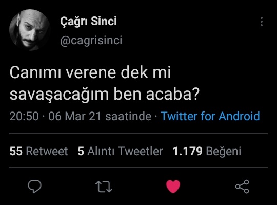 Canımızı verene dek mi?