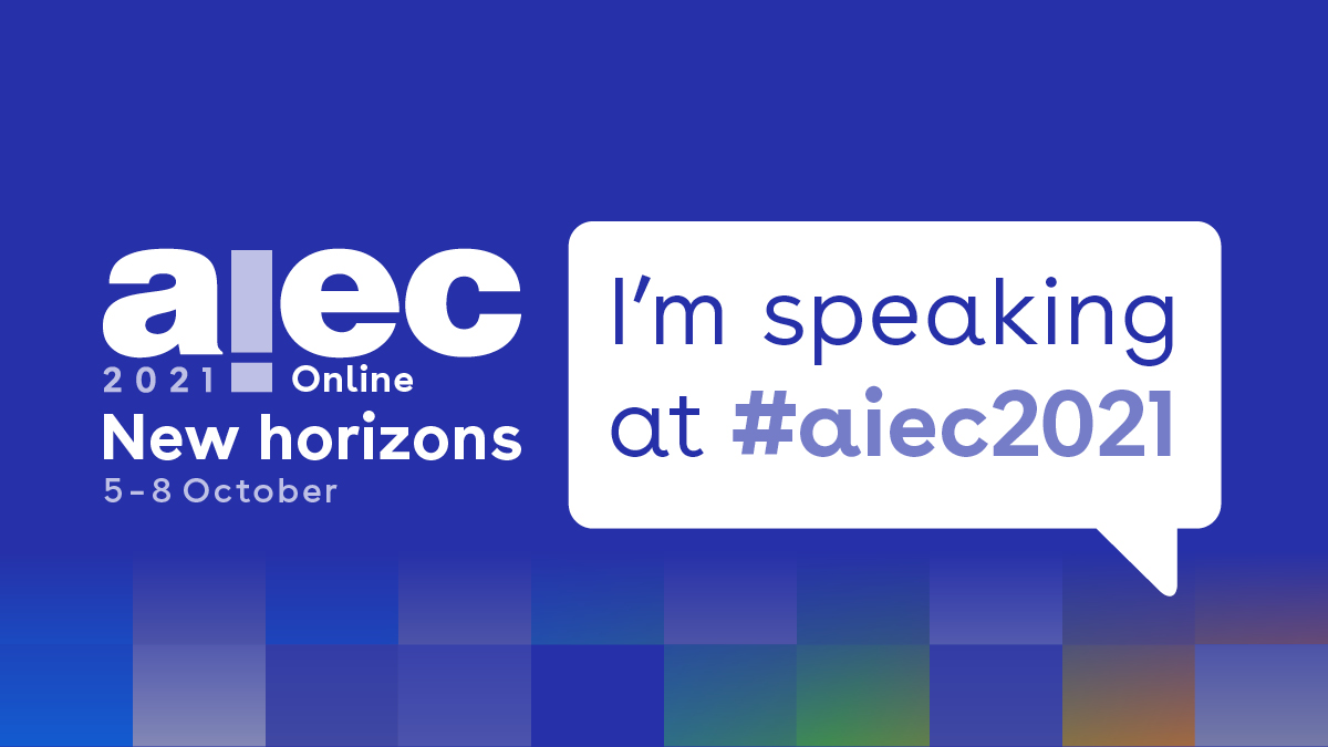 #AIEC2021 starting today! There are a number of interesting #intled sessions that I will be attending.  Also, this year @CANIEglobal has a virtual stand and we will also facilitate two braindates and one session (tomorrow)! Hope you can join us! #climateaction