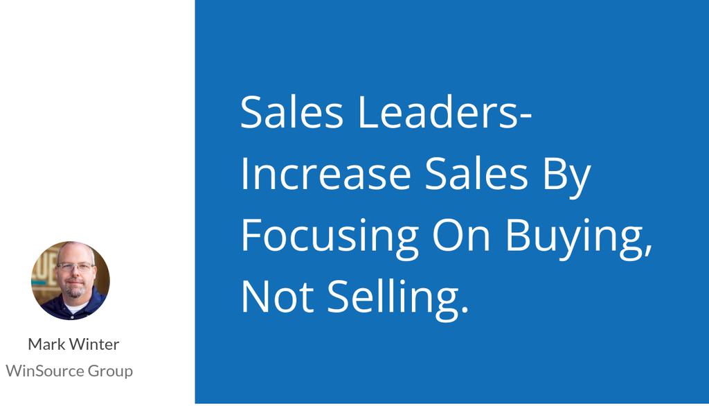 MarkWinterSales's tweet image. Sales Leaders- Increase Sales By Focusing On Buying, Not Selling.: lttr.ai/m20Q

Aligning yourself to the Buying Process is a competitive advantage.

#Smartsalessimplified #Winsourcegroup
