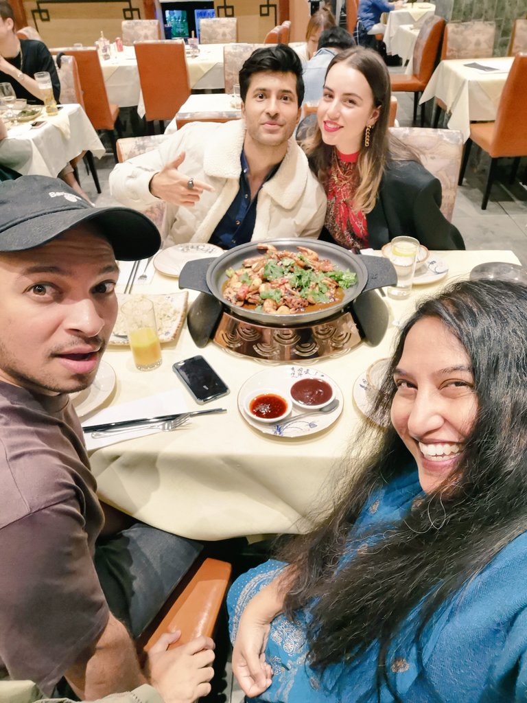 A beautiful night, celebrating <a href="/IAmBelmaya/">I Am Belmaya</a> at <a href="/CurzonCinemas/">Curzon</a> #Soho &amp; leading the Q&amp;A with the candid &amp; earnest film maker Sue Carpenter, &amp; then relishing the #dryhotpot at #jinli <a href="/ChinatownLondon/">ChinatownLondon</a> with <a href="/ParagSankhe/">Parag Sankhe</a>, <a href="/_AdiChugh_/">Adi Chugh</a> &amp; the lovely fashion designer from Dubai, Isabelle 🌶️