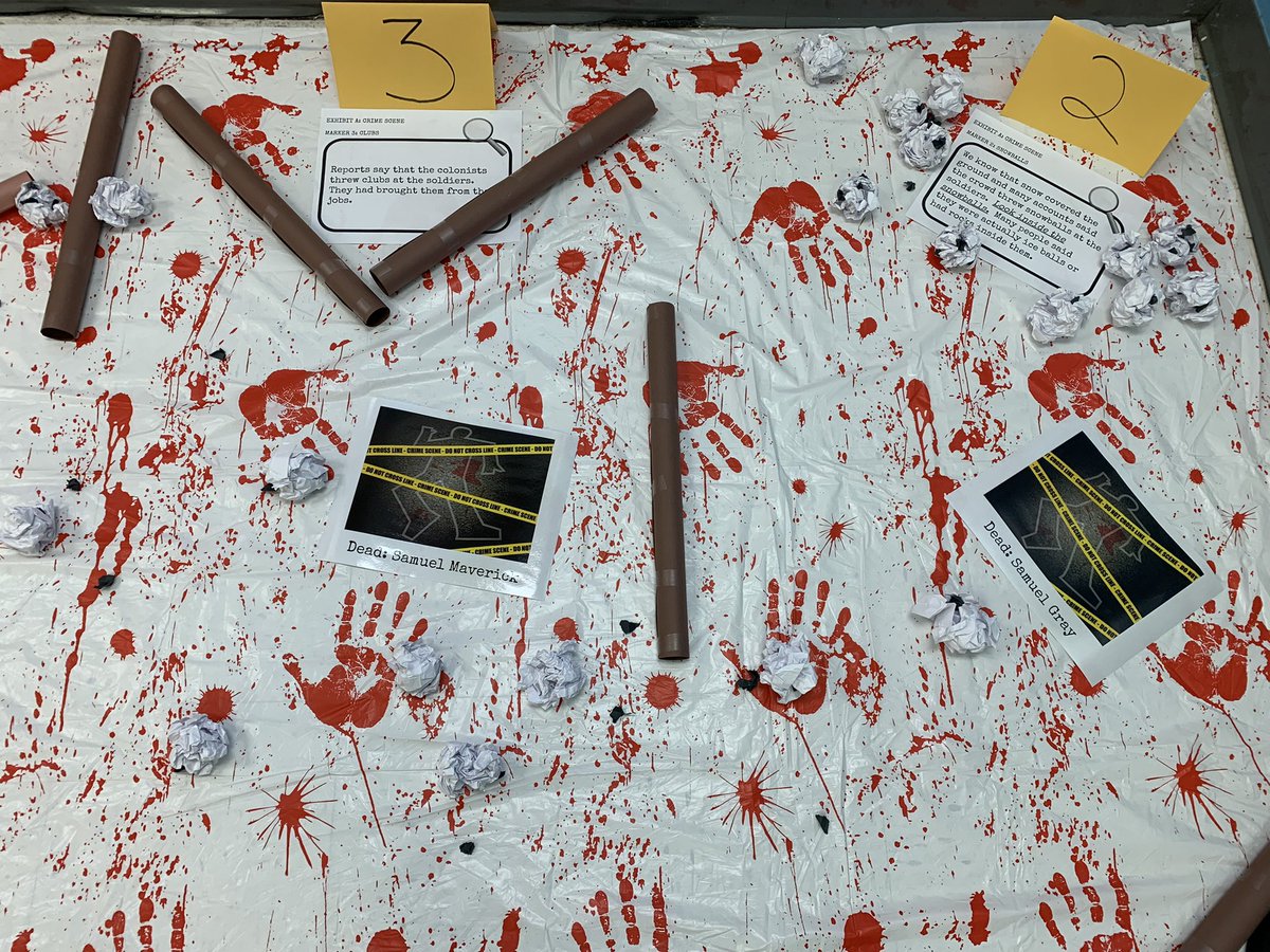 KitchenMMS's tweet photo. Today our students turned into detectives trying to crack the case of what really happened at the Boston Massacre. Inquiry + Hands On = Great Engagement @SocStudiesFCPS @AspireKy https://t.co/GLvYHsp9eN