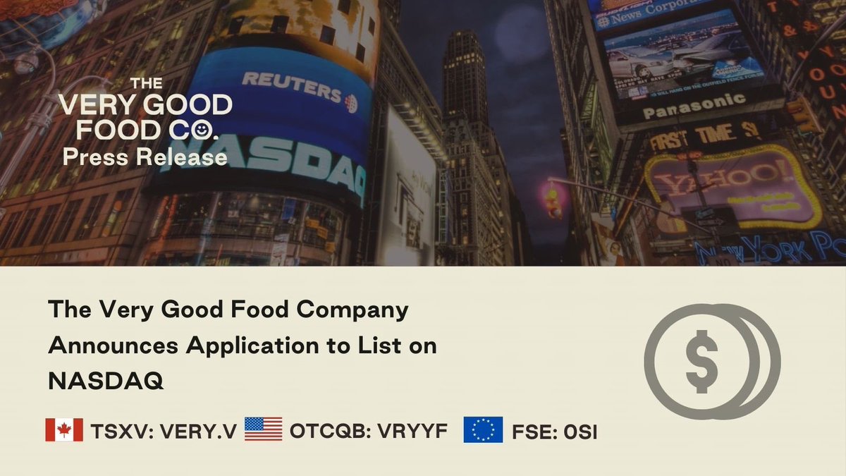 We’ve bean excited to tell you this.. The Very Good Company has submitted an initial application to list on the Nasdaq. Full press release: bwnews.pr/3l9DGF5