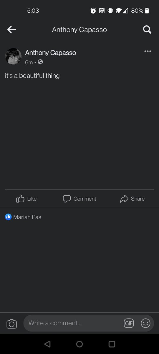 Facebook let me upload a picture, but it's not showing up 🤣