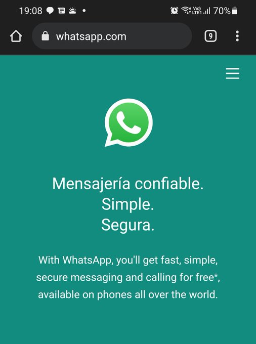 fmorenoFM's tweet photo. Volvió la versión Web de WhatsApp
#whatsapp https://t.co/5KG1Yauivq