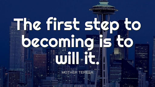 TheZigZiglar's tweet photo. "The first step to becoming is to will it."-Mother Teresa https://t.co/cBKuc63tRb