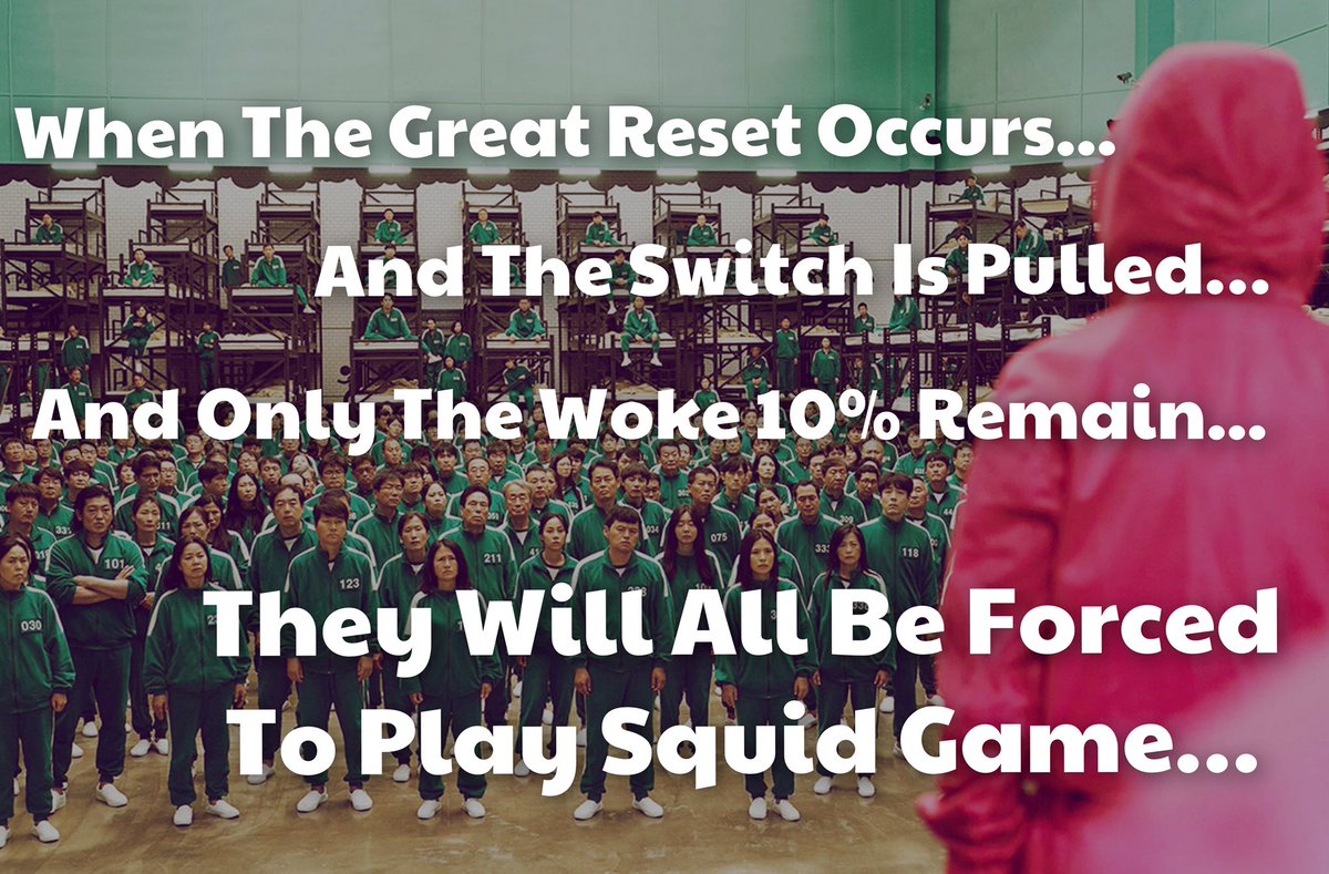 CousinMarkEMark's tweet image. Better get practicing….
#SquidGame #squidgamenetflix #reset #TheGreatReset #lastmanstanding #onlythestrongsurvive #survive