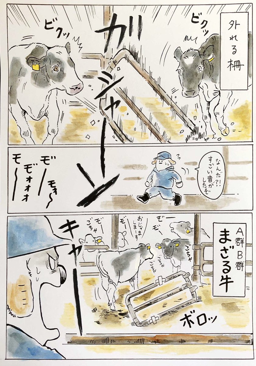 『柵』

形あるものはいつかは壊れるし
むしろ割と頻繁にすぐ壊される🐄

※柵の構造をど忘れしたのでテキトーに描いてる。 