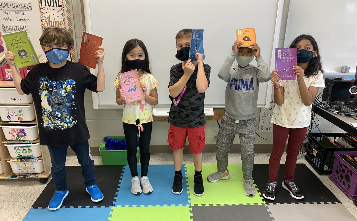 MsEDaly3's tweet photo. When you read the first book of a series to peek interest &amp; the students head right to the collection during their first school library trip @cedarhollowps @TVDSBLiteracy @michaelwade #andthenithappened #cedarholla https://t.co/lDp32cXdLV