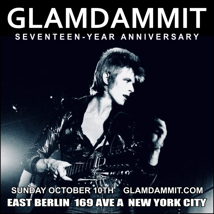 -Glamdammit : Seventeen-Year Anniversary @ East Berlin - Sunday October 10th 8pm facebook.com/glamdammit ⚡️ #rocknroll #glam #punk