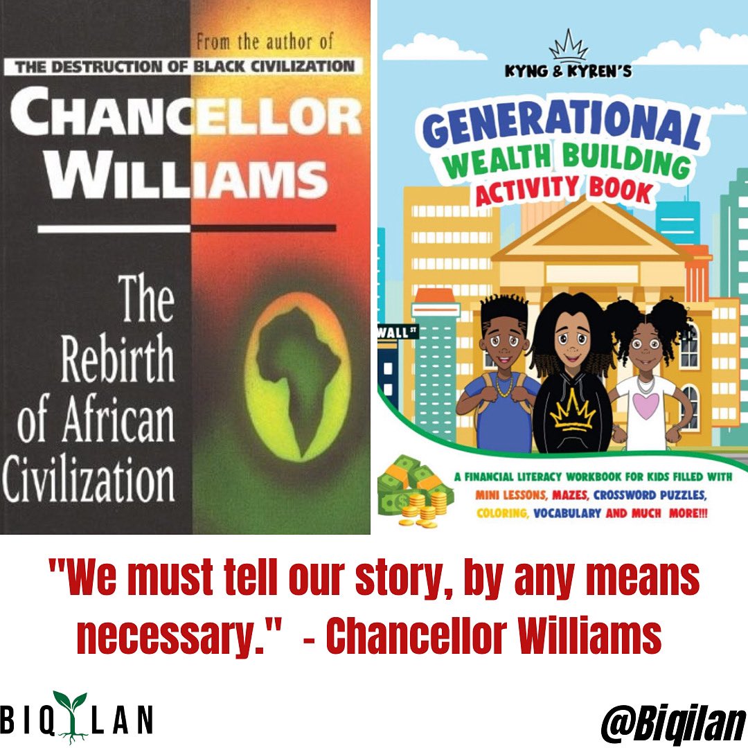 biqilan's tweet photo. This week’s books 
 ⬇️ Drop any book suggestions below 🌱

#Books #read #chancellorwilliams #childrensbooks #EconomicDevelopment #IntellectualIndependence #blackcommunity #blackunity 
#GroupEconomics #Unity #Biqilan #HealOurCommunity https://t.co/Ke1eh3qFgg