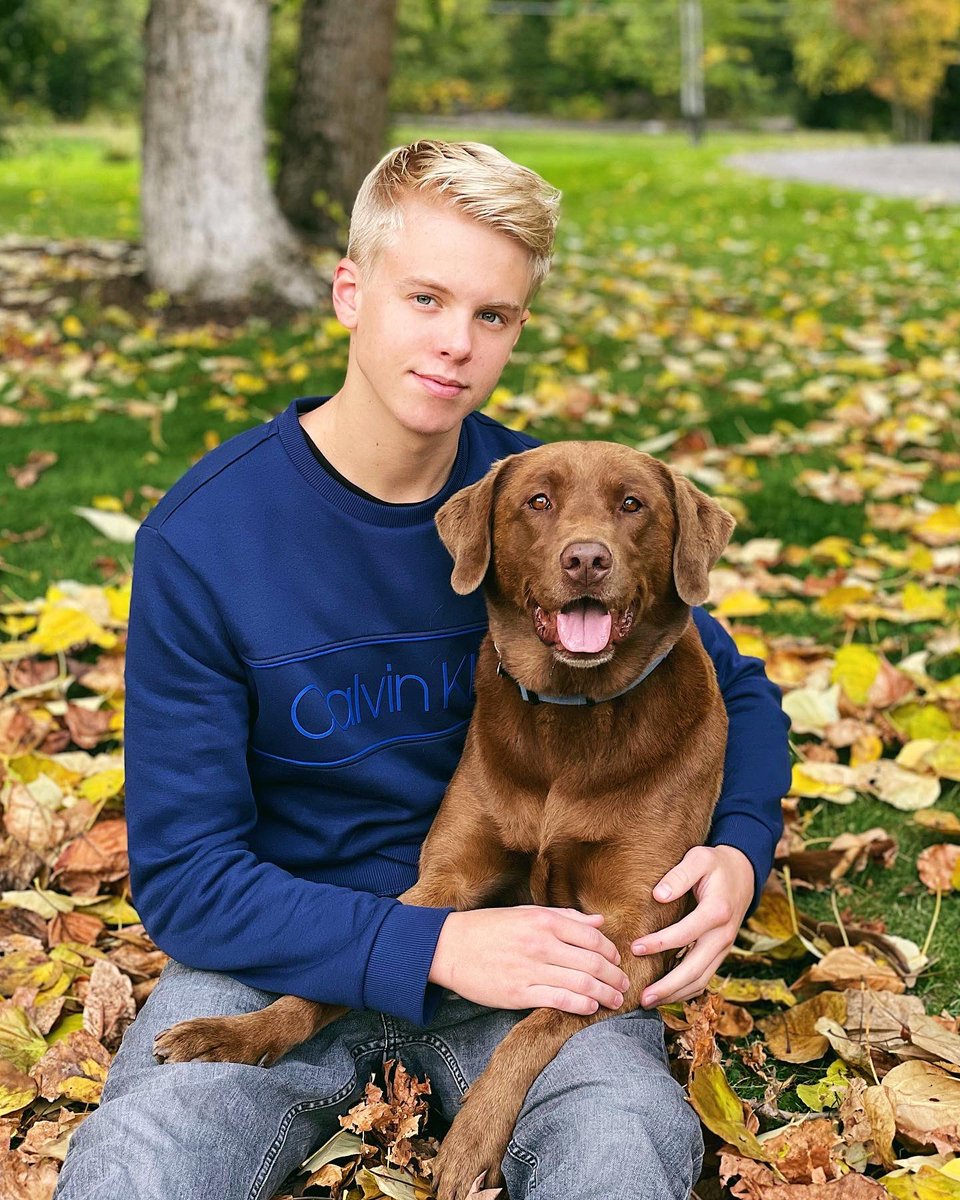 carsonlueders's tweet photo. A man’s best friend :) 💙 https://t.co/GoNN2xdLDA