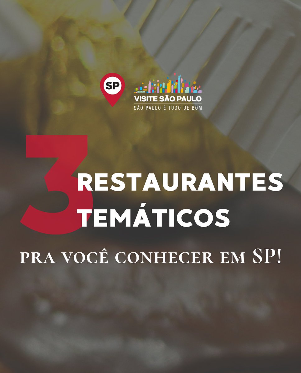 visitesaopaulo's tweet photo. Três restaurantes temáticos e instagramáveis em SP que você vai adorar!
Aproveita que ta na hora do jantar e vem passar vontade com a gente vendo os seus cardápios.
#visitesp #sppratodos #restaurantestematicos #donutsp #harrypotterfood #oquefazeremsp https://t.co/86IlltQpg2